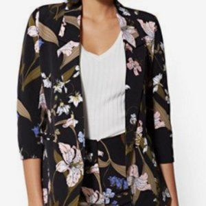 Madie Floral Open-Front Blazer by New York & Company